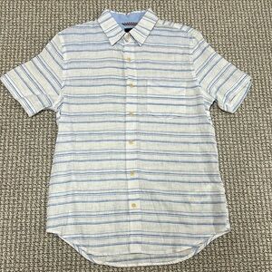 Ben Sherman Linen Blend Short Sleeve Button Up Shirt